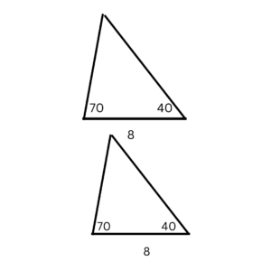 Right angle Hypotenuse Side or RHS congruence criteria only applies to right triangles, it says that in two triangles if they have a right angle, and their hypotenuses and one other side are equal in both triangles, then the triangles are congruent. 