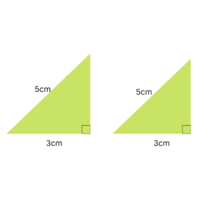  If two figures share the same shape and size, they are said to be congruent; alternatively, if a figure shares the same shape and size as its mirror image, it is said to be congruent to its mirror image. 