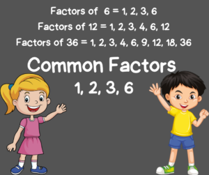 common factor of a given number