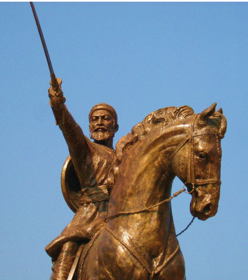 This image is of Chhatrapati Shivaji, ruler of Marathas 