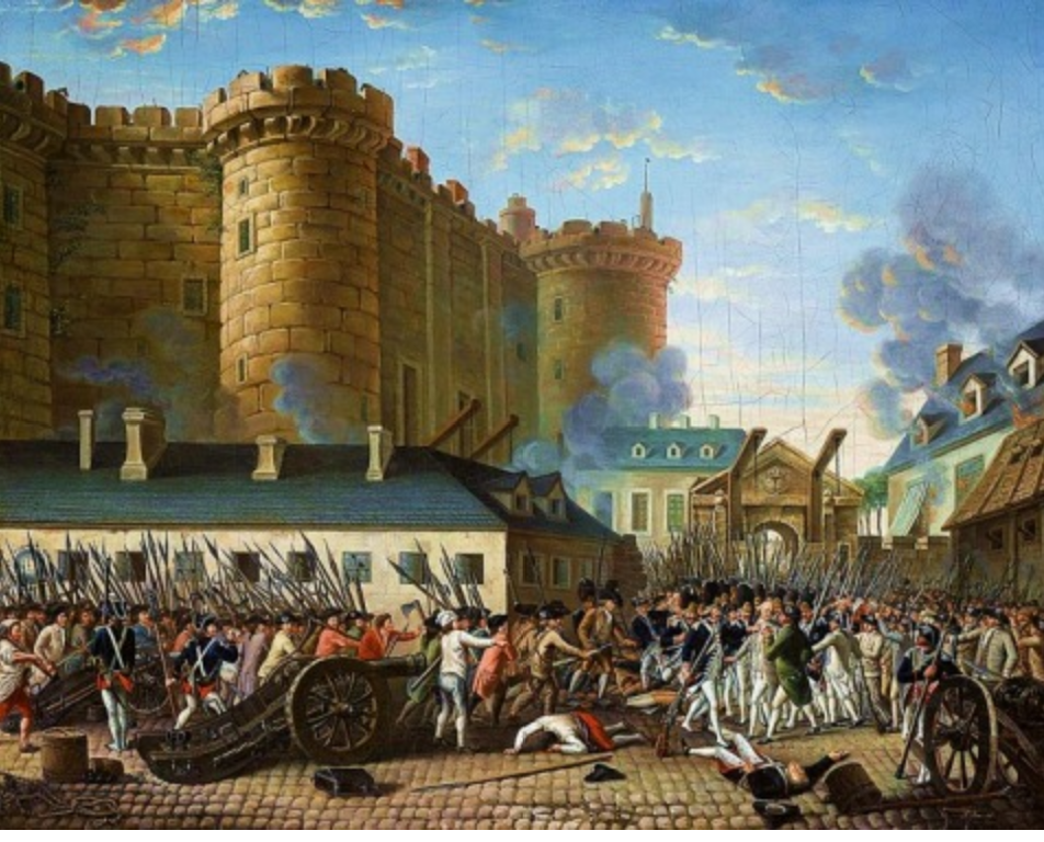 This image shows the incident of Storming of Bastille.