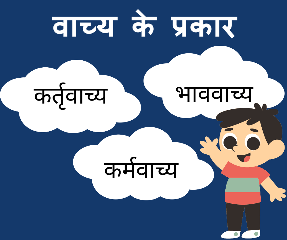 वाच्य के तीन प्रकार. Types of Voice in Hindi.